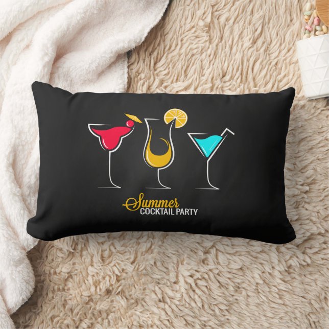 Cojín decorativo fiesta de cócteles de verano (Manta)
