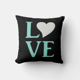 Cojín Decorativo Fiesta de Despedida de Soltera Azul Teal y Negro