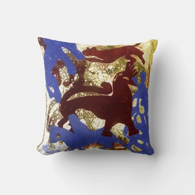 Cojín Decorativo Fiesta de gallina (Anverso)