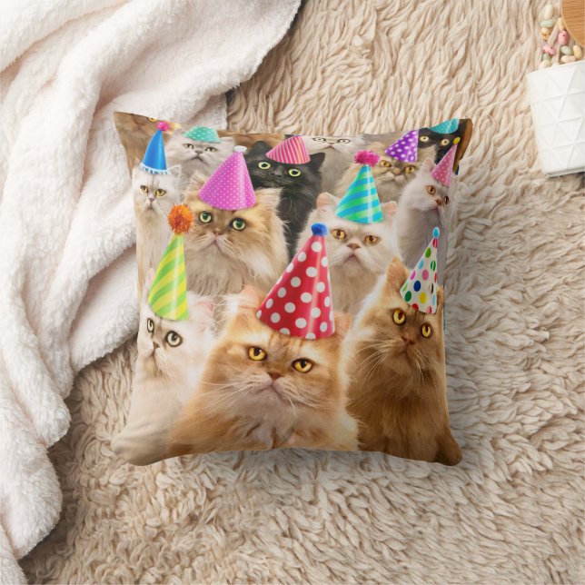 Cojín Decorativo Fiesta de Gatos (Manta)