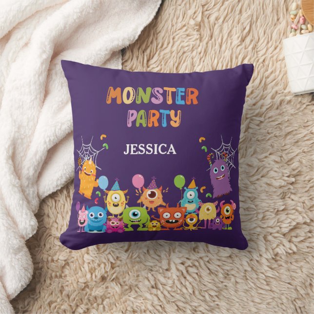 Cojín Decorativo Fiesta De Halloween De Monstruo De Disfraces Para  (Manta)
