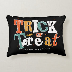 Cojín Decorativo Fiesta de Halloween de Truco o Trato