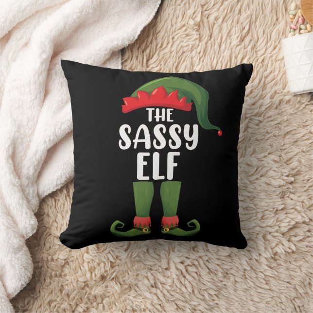Cojín Decorativo Fiesta de Navidades del grupo familiar Sassy Elf M (Manta)