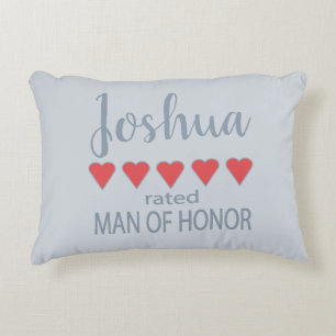 Cojín Decorativo Fiesta de novias y bodas 5 Corazón hombre de honor