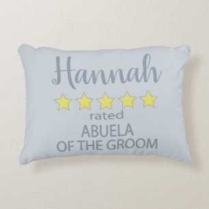 Cojín Decorativo Fiesta de novias y bodas 5 estrellas Abuela de Gro