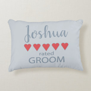 Cojín Decorativo Fiesta de novias y bodas 5 Heart Groom