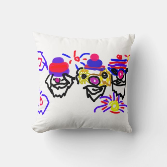 Cojín Decorativo fiesta del 4 de julio (Anverso)
