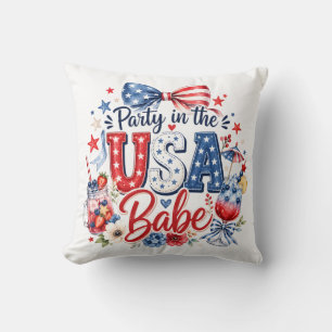 Cojín Decorativo Fiesta en los Estados Unidos Bebe