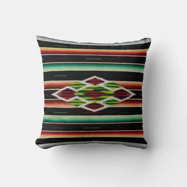 Cojín Decorativo Fiesta española tradicional combinada mexicana (Anverso)