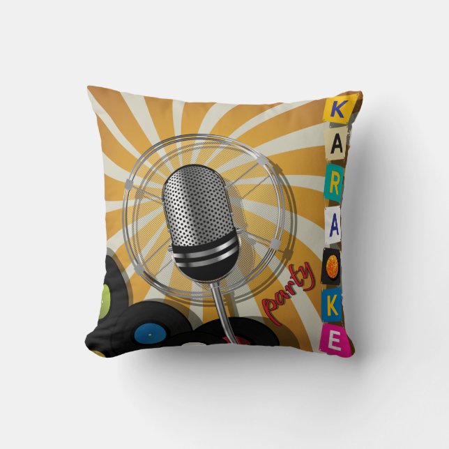Cojín Decorativo Fiesta Karaoke (Anverso)