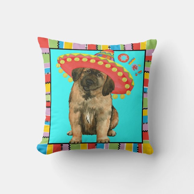 Cojín Decorativo Fiesta Leonberger (Anverso)