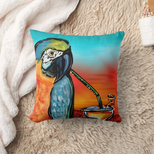 Cojín Decorativo Fiesta Parrots (Manta)