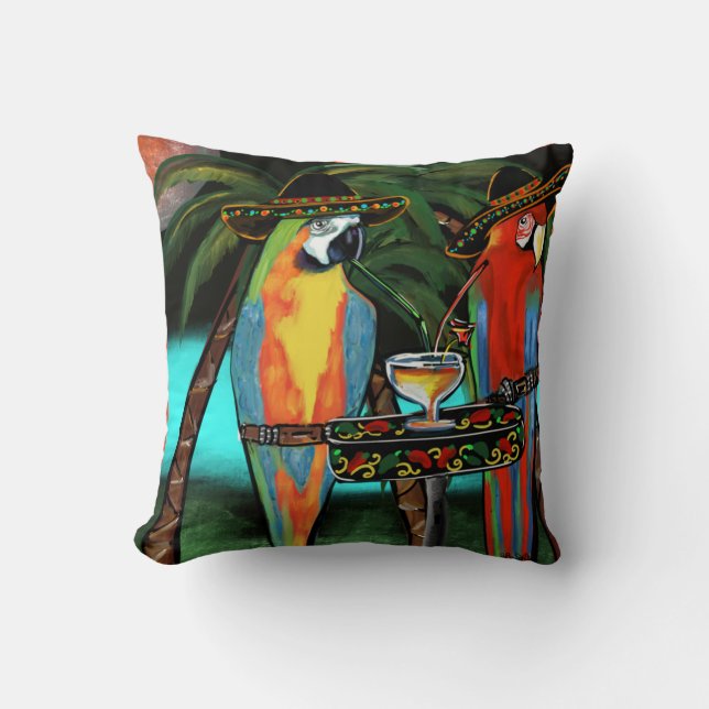 Cojín Decorativo Fiesta Parrots (Anverso)