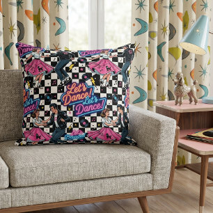Cojín Decorativo Fiesta Retro de Calcetines de los 50 "¡Vamos a Bai