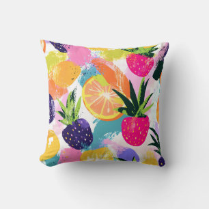 Cojín Decorativo Fiesta tropical de frutas de verano