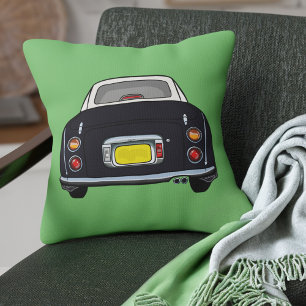 Cojín Decorativo Figarras Cute Figaro Negro Coche Verde