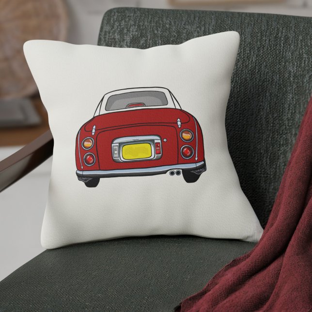 Cojín Decorativo Figarras Cute Rojo Figaro Crema de Coche (A cute red figaro car pillow just for your car or home)