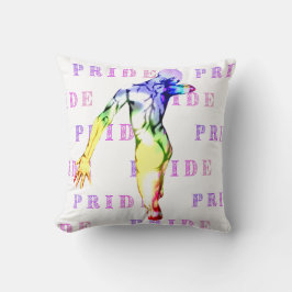 Cojín Decorativo Figura masculina espalda colores orgullo