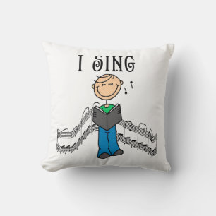 Cojín Decorativo Figuras de Palitos Hombre Canto Camisetas y Regalo
