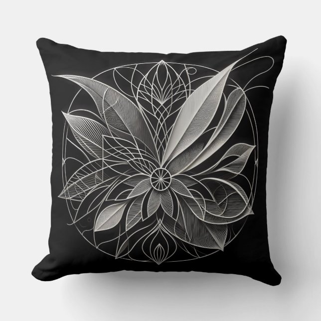 Cojín Decorativo Filigree Floral Mandala (Anverso)