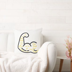 Cojín Decorativo Filipinas 4:13 Verso de la Biblia KJV