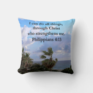 COJÍN DECORATIVO FILIPINOS 4:13 ORACIÓN