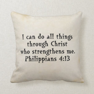 Cojín Decorativo filipinos de la escritura 4:13