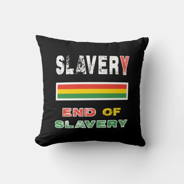 Cojín Decorativo Fin de la esclavitud (Anverso)