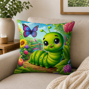 Cojín Decorativo Finge Que Soy Una Oruga Adultos Niños 