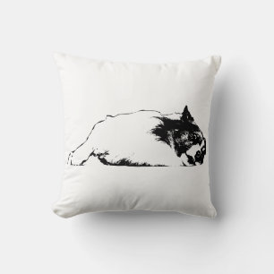 Cojín Decorativo Fireside Nap, Corgi In Ink