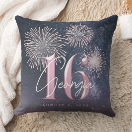 Cojín Decorativo Fireworks Sweet 16 Midnight Rubor ID984