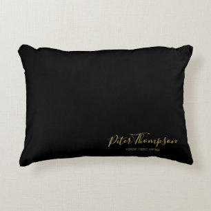 Cojín Decorativo Firma elegante de guión comercial