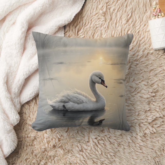 Cojín Decorativo First Light Kin Swan Throw Pillow (Manta)