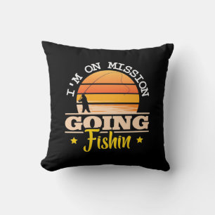 Cojín Decorativo Fisher En Misión Voy A Pescar