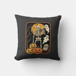 Cojín Decorativo Fitness Halloween Esqueleto Fantasma Calabaza Entr