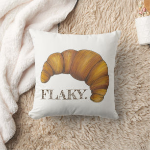 Cojín Decorativo Flaky Buttery Croissant Foodie Pastry Chef