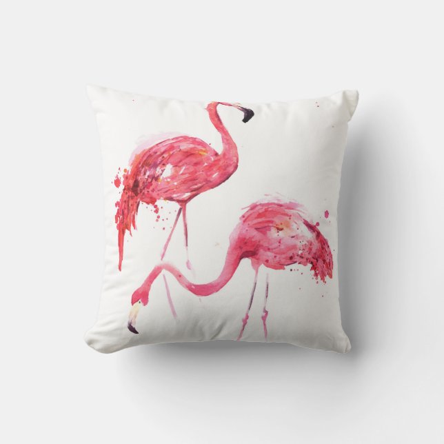 Cojín Decorativo Flamencos acuáticos (Anverso)