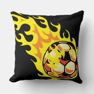 Cojín Decorativo Flamin’ Soccer Ball