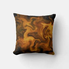 Cojín Decorativo flaming orange and black