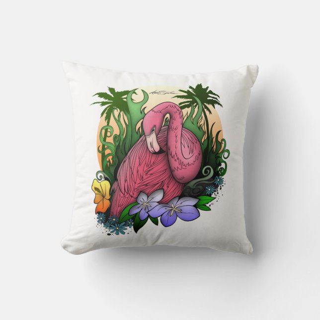 Cojín Decorativo Flamingo (Anverso)