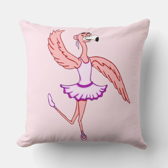Cojín Decorativo Flamingo Ballerina (Anverso)