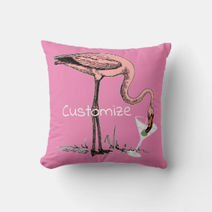 Cojín Decorativo Flamingo Beber Martini Thunder_Cove