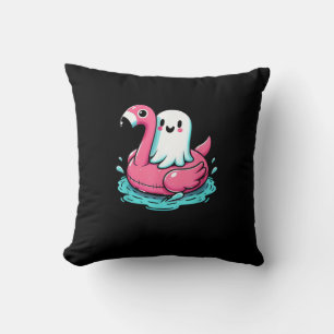 Cojín Decorativo Flamingo Funny Spooky Summer Summerween