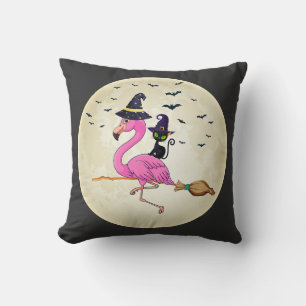 Cojín Decorativo flamingo Halloween Costume gato Flamingo Halloween