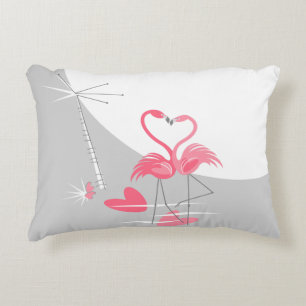 Cojín Decorativo Flamingo Love Large Moon gray back