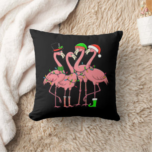 Cojín Decorativo Flamingo Merry Christmas Funny Flamingo Lover Rega
