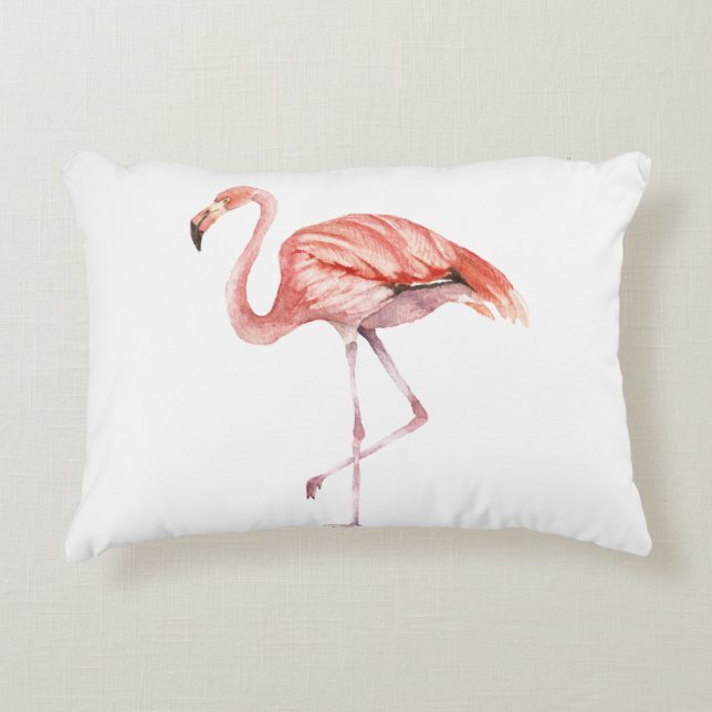 Cojín Decorativo Flamingo rosa (Anverso)