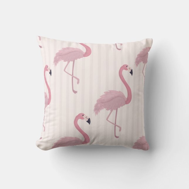 Cojín Decorativo Flamingo rosa dulce (Anverso)