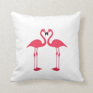 Cojín Decorativo Flamingo rosa-pájaros-amor-corazón Cushion