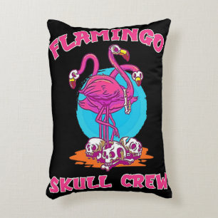 Cojín Decorativo Flamingo Skull Crew Halloween Flamingo Lovers